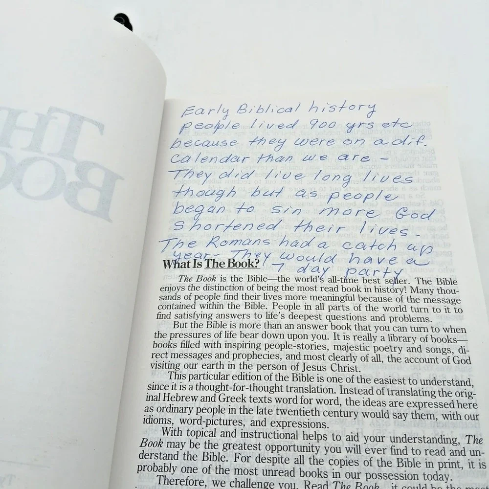 Bible‎  The Book  Vintage 1971 Unmarked PB Tyndale House Easy Bible Read Teal